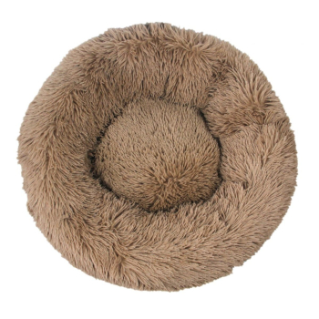 Fluffy Donut-Katzenkorb, Kamel, verschiedene Größen